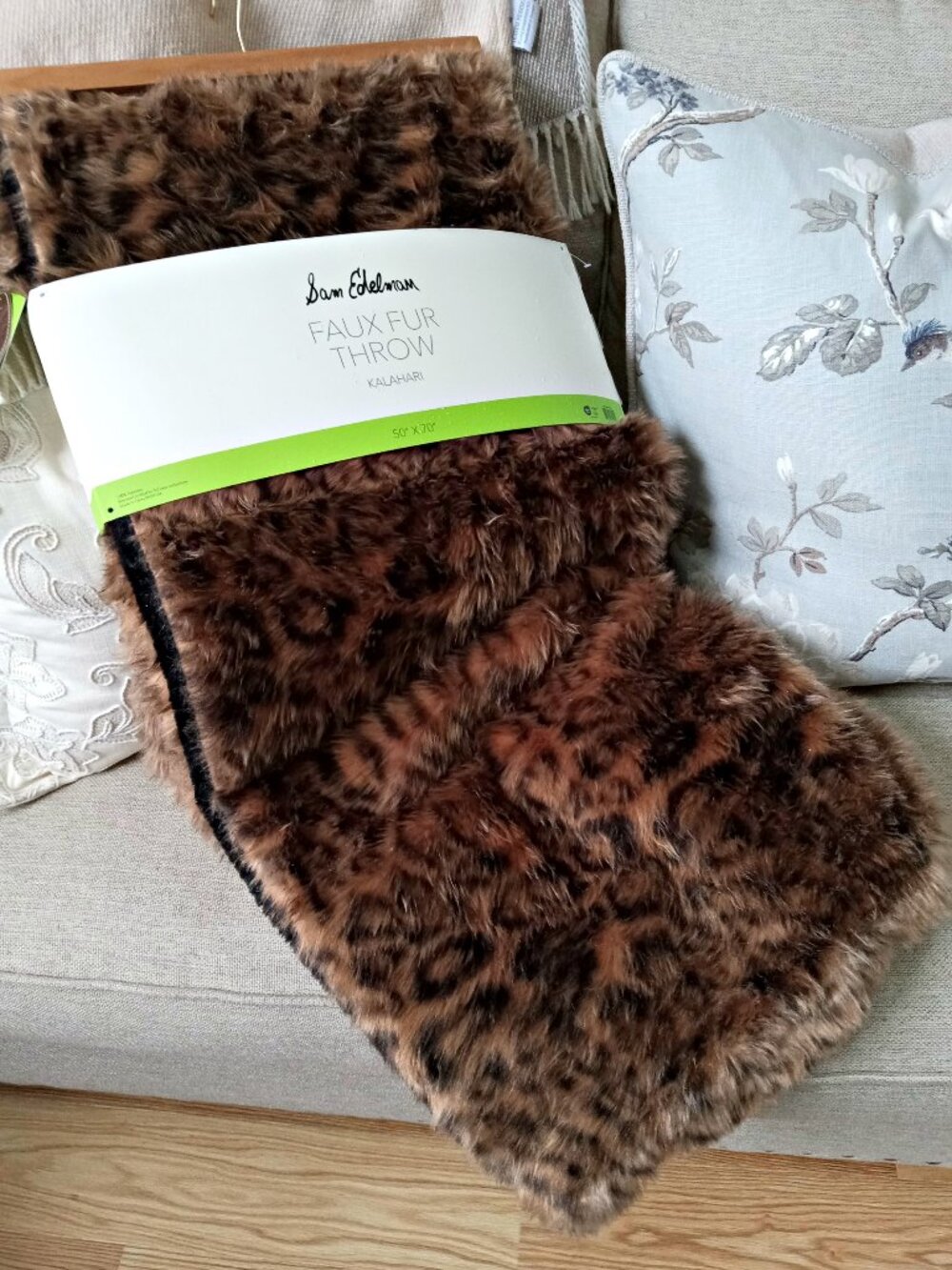NEW! EXQUISITE LUXURY FAUX FUR LEOPARD PLUSH BLANKET